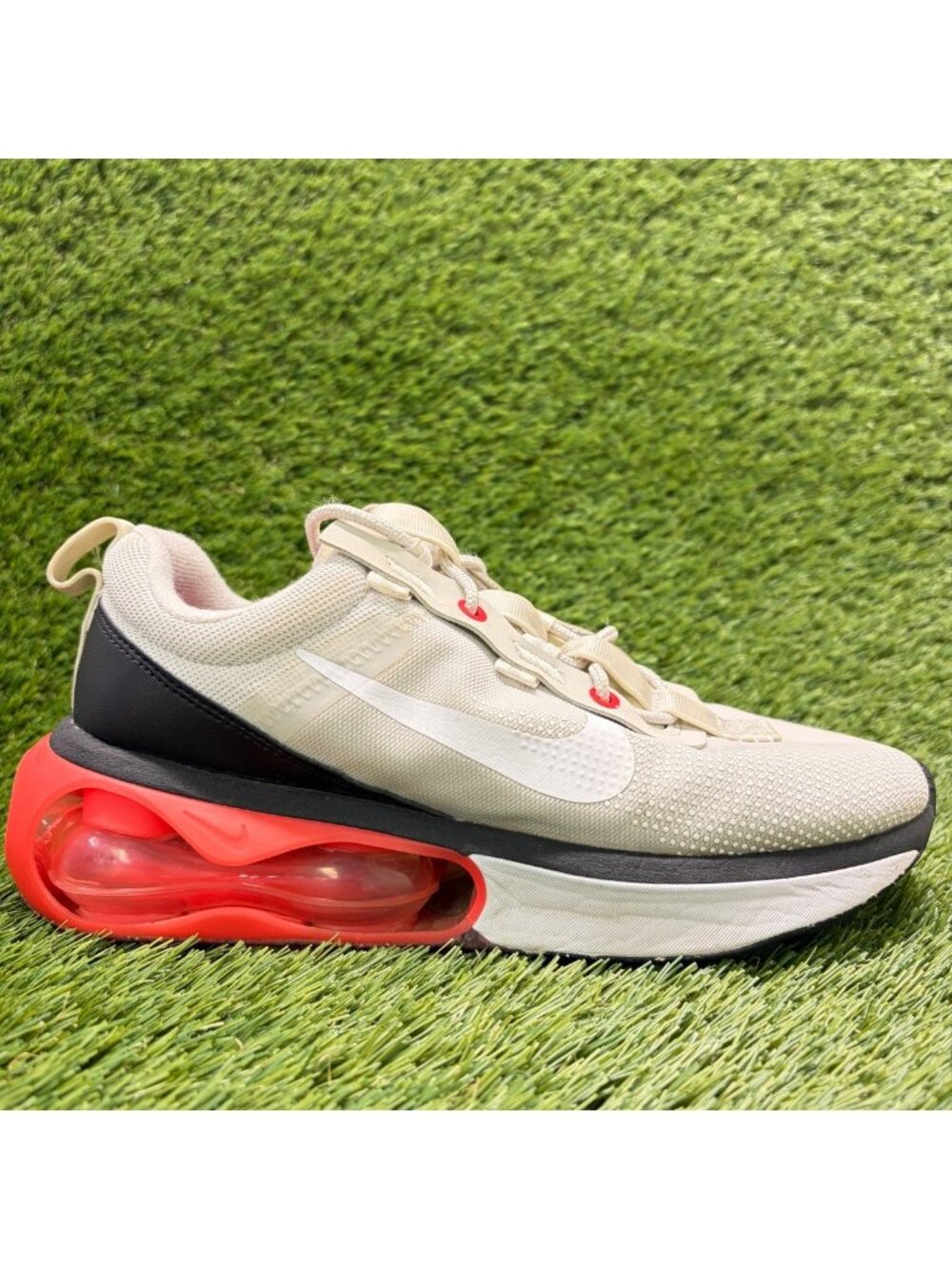 Nike Air Max 2021 Light Bone Black Womens Size 8 Athletic Running Shoes Sneakers